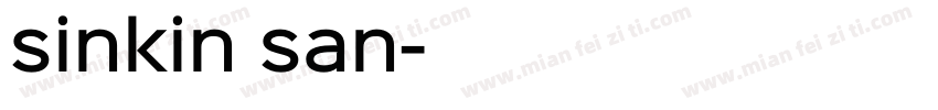 sinkin san字体转换